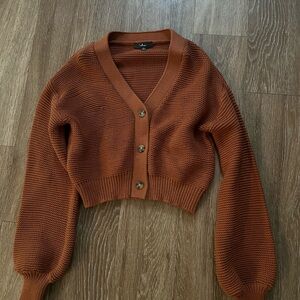 Lulu's Warm Cinnamon Cardigan